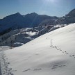 Schitourenstart in den Karnischen Alpen